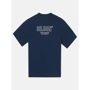 T-shirt med mönster av två racketar Silbon image-3