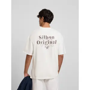 T-Shirt mit lässiger Passform und Original-Motiv Silbon image-5