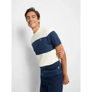 Gestreiftes T-Shirt Silbon image-1