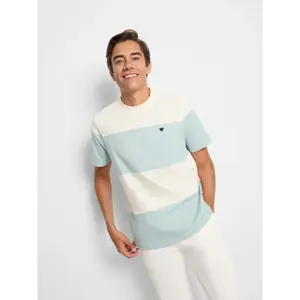 Gestreiftes T-Shirt Silbon image-1