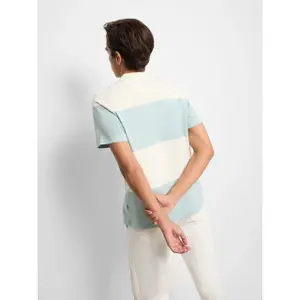 Gestreiftes T-Shirt Silbon image-3