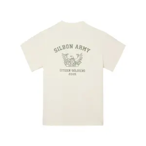 T-Shirt mit lockerer Passform und Soldaten-Print Silbon image-1
