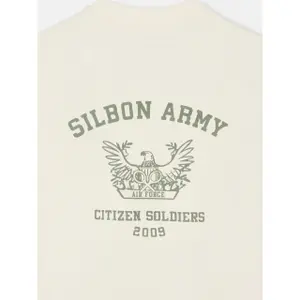 T-Shirt mit lockerer Passform und Soldaten-Print Silbon image-3
