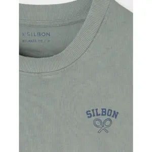 T-Shirt mit lockerer Passform und Soldaten-Print Silbon image-2