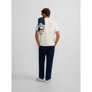 T-Shirt mit Flockmotiv Silbon image-4