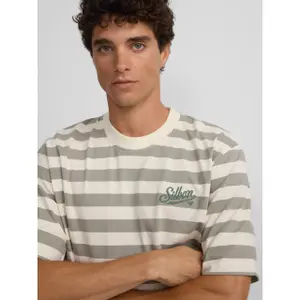 T-Shirt mit besonderem Schnitt und Streifen Silbon image-6