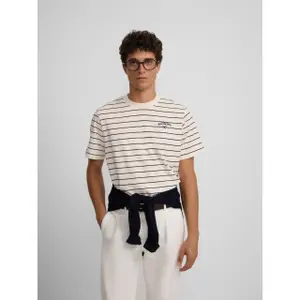Gestreiftes T-Shirt Silbon image-2