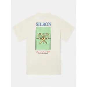T-Shirt mit lässigem Schnitt mit dem Motiv "the perfect set". Silbon image-3