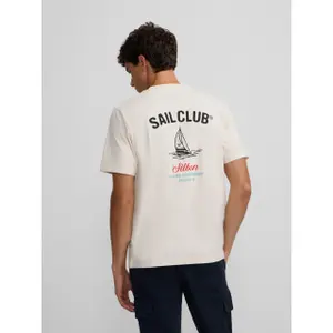 T-Shirt mit Segelclub-Motiv Silbon image-4