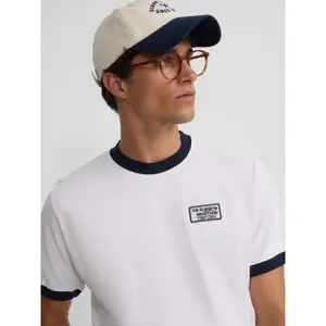 T-Shirt mit Retro-Seidenpatch Silbon image-6