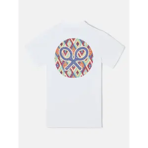 T-Shirt mit ethnischem Kreis Silbon image-3