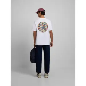 T-Shirt mit ethnischem Kreis Silbon image-4
