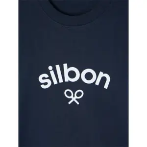 Langarm-T-Shirt mit mittlerem Logo Silbon image-5