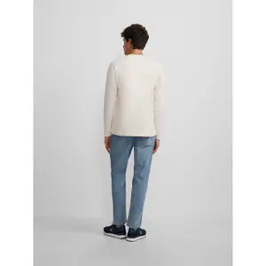 Langarm-T-Shirt mit mittlerem Logo Silbon image-5