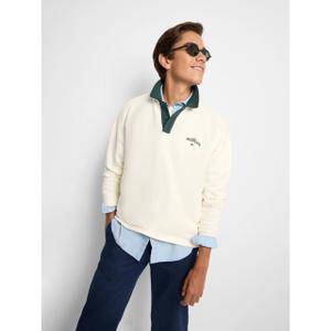 Felpa con col polo a contrasto e motivo racchetta Silbon image-5