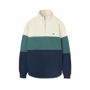 Sweatshirt con zip 1/2 e col alto Silbon relaxed fit