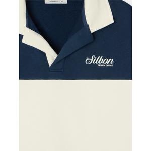 Polówka z logo Silbon relaxed fit image-2