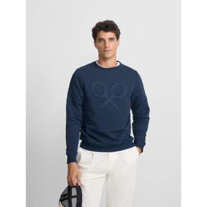 Felpa con motivo racchetta in rilievo Silbon image-3