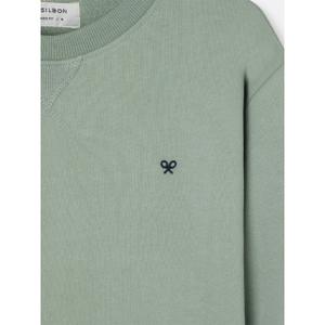 Felpa con ricamo di mini-raquetta sul petto Silbon image-2