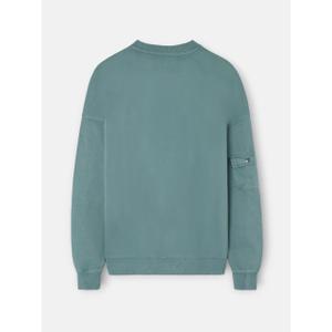 Felpa in cotone tinta dopo la lavorazione Silbon dye relaxed fit image-1