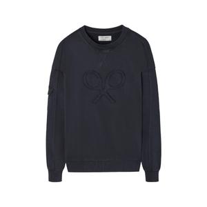 Felpa in cotone tinta dopo la lavorazione Silbon relaxed fit