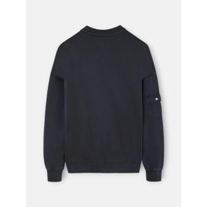 Felpa in cotone tinta dopo la lavorazione Silbon relaxed fit image-1