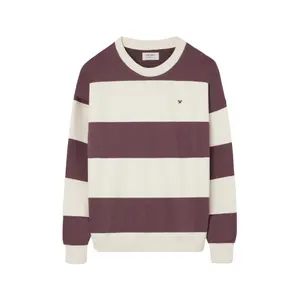 Sweter z mieszanki bawełny w szerokie paski Silbon image-0