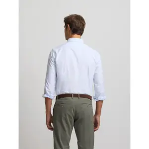 Camicia a maniche lunghe in tessuto oxford a righe Silbon image-3