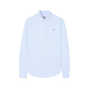 Chemise manches longues en tissu oxford à large rayures Silbon