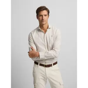 Tvåfärgad rutig långärmad skjorta Silbon image-1