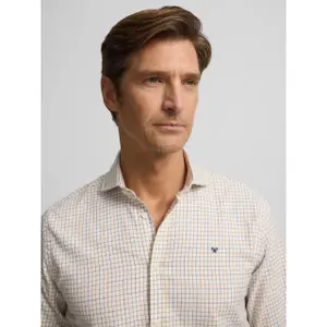 Tvåfärgad rutig långärmad skjorta Silbon image-4