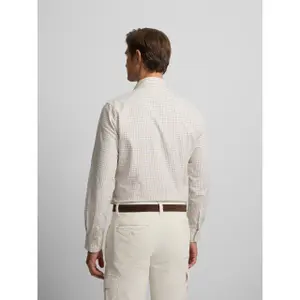 Tvåfärgad rutig långärmad skjorta Silbon image-3