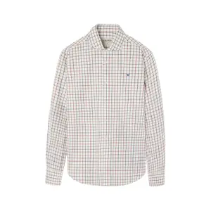 Camisa de manga larga a cuadros tricolores Silbon image-0