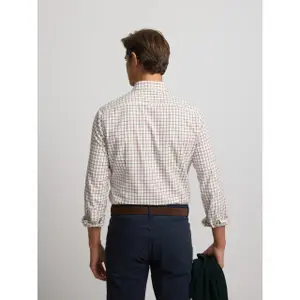 Camisa de manga larga a cuadros tricolores Silbon image-3