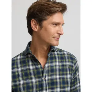 Camisa de cuadros de tartán de manga larga Silbon image-4