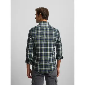 Camisa de cuadros de tartán de manga larga Silbon image-3