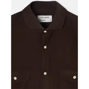 Long-sleeved corduroy shirt Silbon image-5