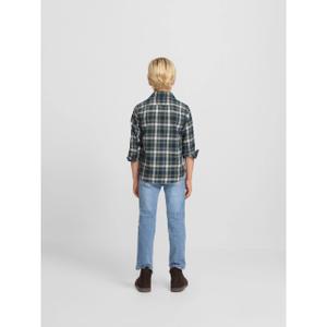 Kids' long sleeve tartan shirt Silbon image-6