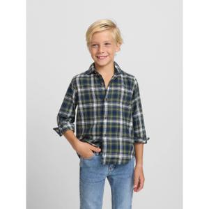 Kids' long sleeve tartan shirt Silbon image-4