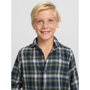 Kids' long sleeve tartan shirt Silbon image-5