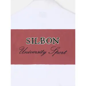 Gestreiftes Langarm-Rugby-Shirt Silbon image-3