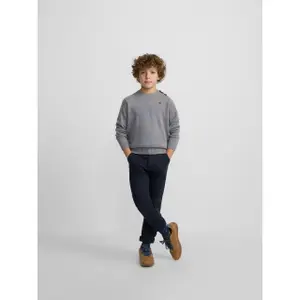 Buttoned round neck jumper for kids Silbon image-3