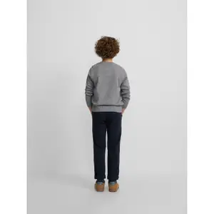 Buttoned round neck jumper for kids Silbon image-6