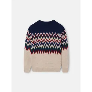 Children's jacquard fabric round neck sweatshirt Silbon image-1