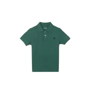 Embroidered classic polo for kids Silbon image-0
