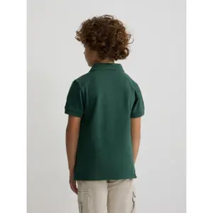 Embroidered classic polo for kids Silbon image-4