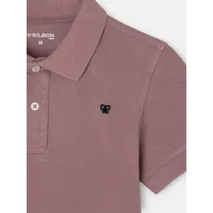 Embroidered classic polo for kids Silbon image-2