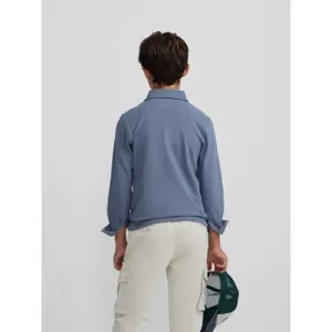 Long sleeve polo with pocket for kids Silbon image-5