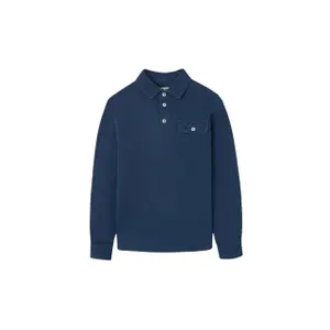 Long sleeve polo with pocket for kids Silbon image-0