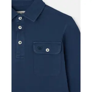 Long sleeve polo with pocket for kids Silbon image-2